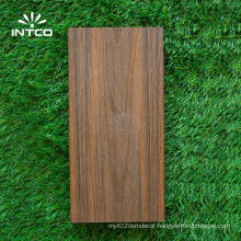 Intco New Arrival Teak Wood Flooring Wood Plastic Composite 3D Garden Flooring Embossed  WPC Outdoor Deck